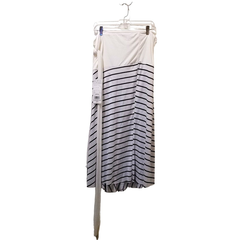 Catalina Convertible Cover-Up Dress White Black Stripes Size 3X (22W-24W) - Picture 2 of 5